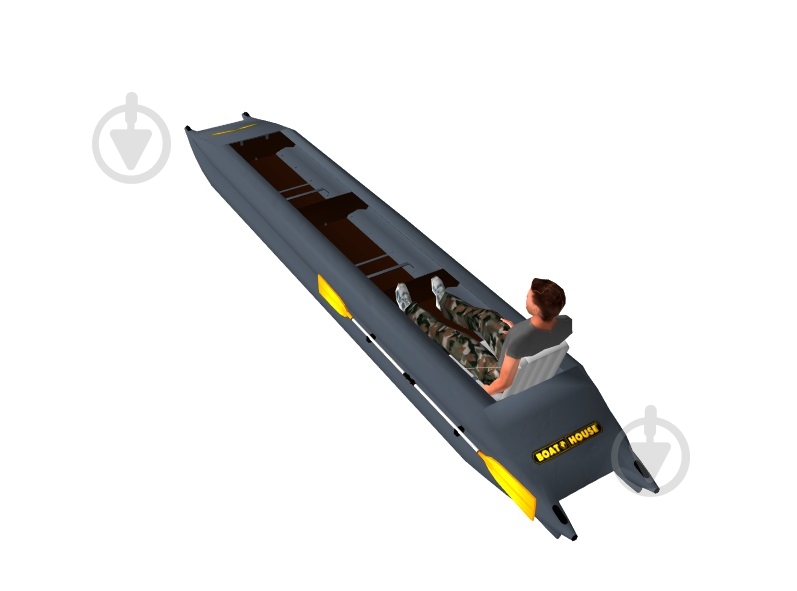 Катамаран BoatHouse надувной Stream 550 серый - фото 3