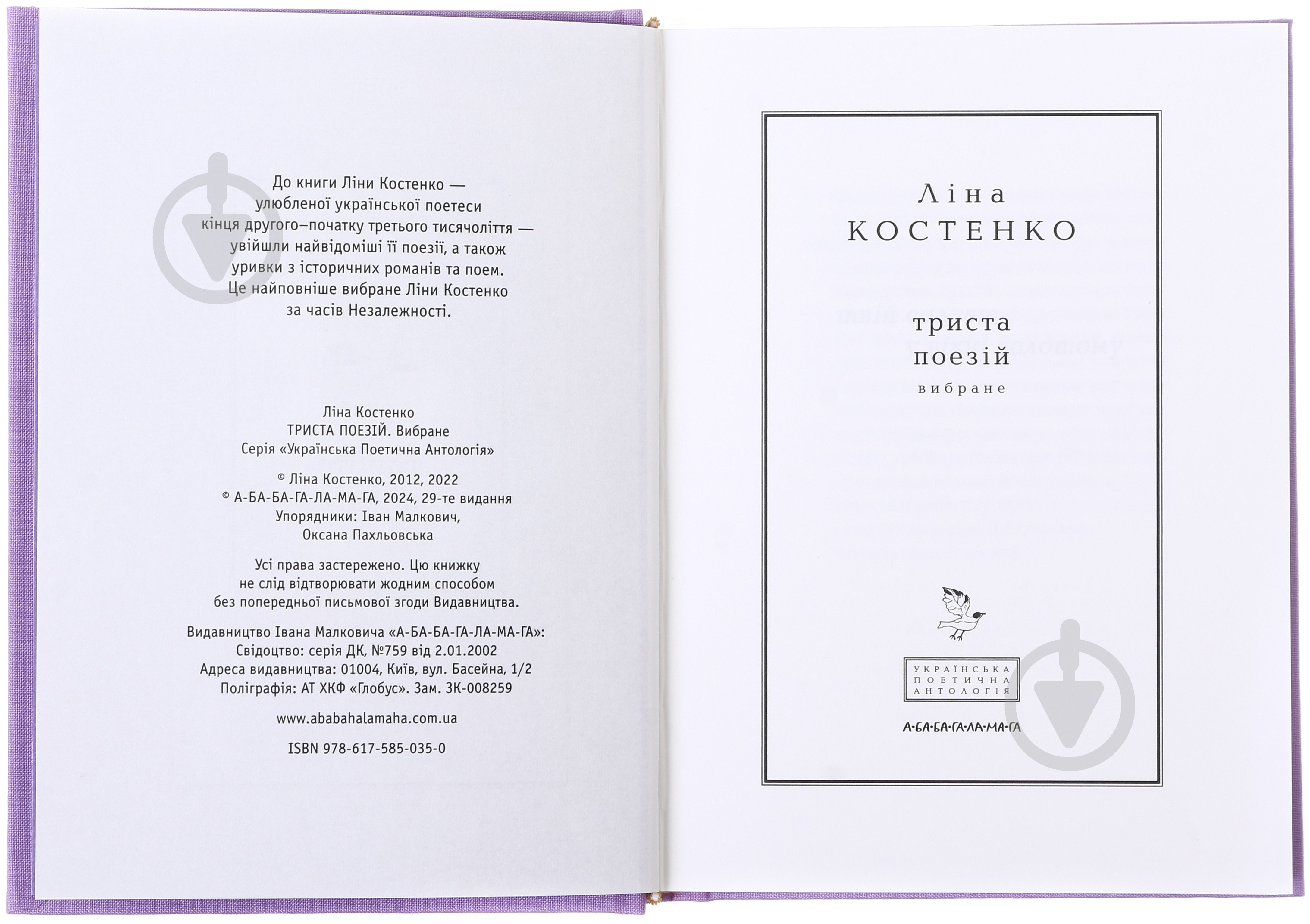 Книга Ліна Костенко «Триста поезій» 9786175850350 - фото 3