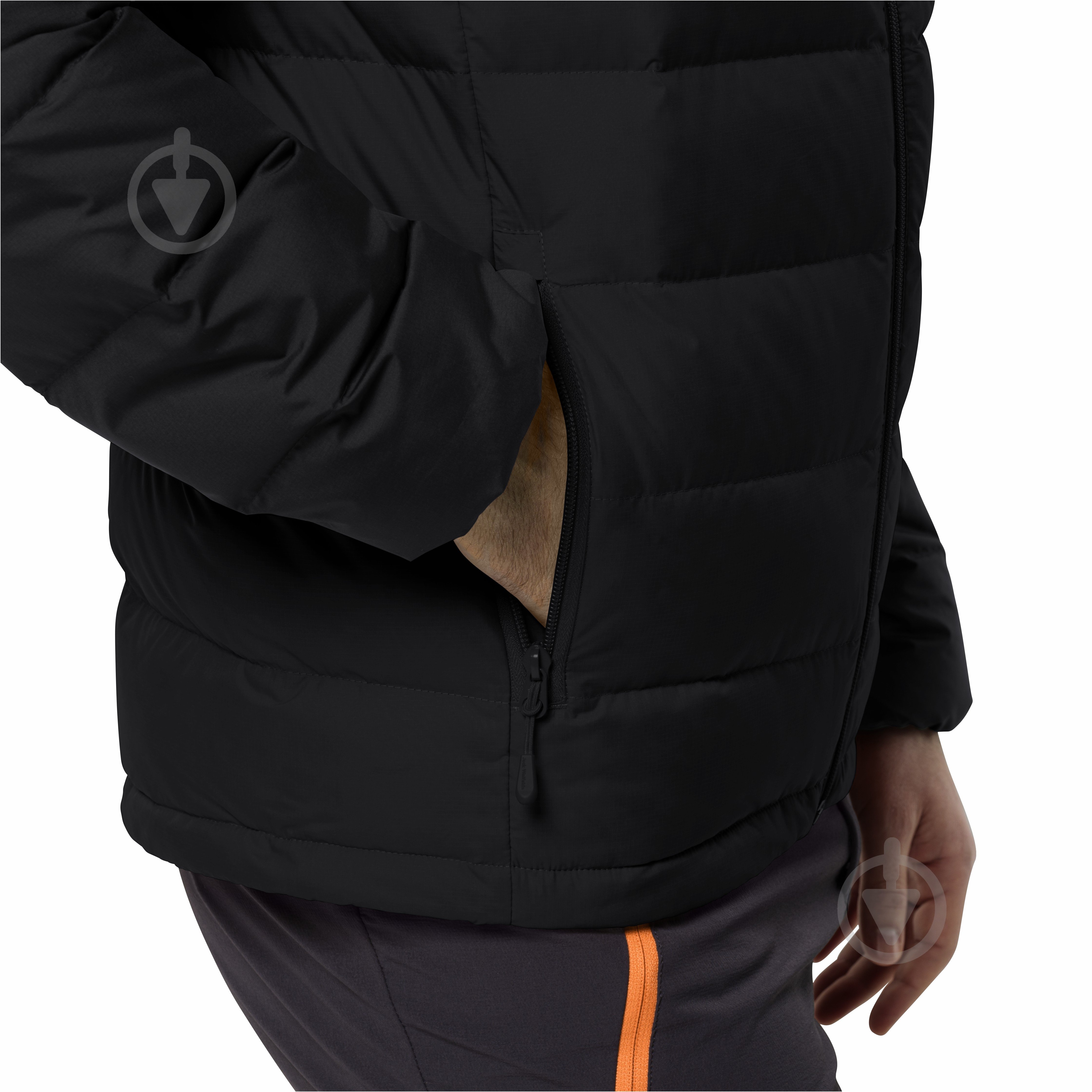 Куртка мужская демисезонная Jack Wolfskin ATHER DOWN HOODY M RDS 1207671_6000 р.4XL черная - фото 5
