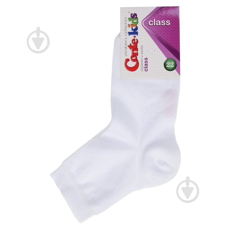 Шкарпетки дитячі для дівчатокдля хлопчиків Conte-Kids CLASS 13С-9СП р.22 білий - фото 1 Шкарпетки дитячі для дівчатокдля хлопчиків Conte-Kids CLASS 13С-9СП р.22 білий - фото 1