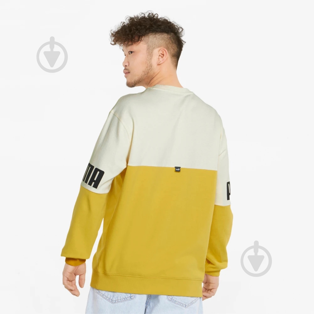 Свитшот Puma POWER COLORBLOCK CREW 84800831 р. M желтый - фото 2 Свитшот Puma POWER COLORBLOCK CREW 84800831 р. M желтый - фото 2