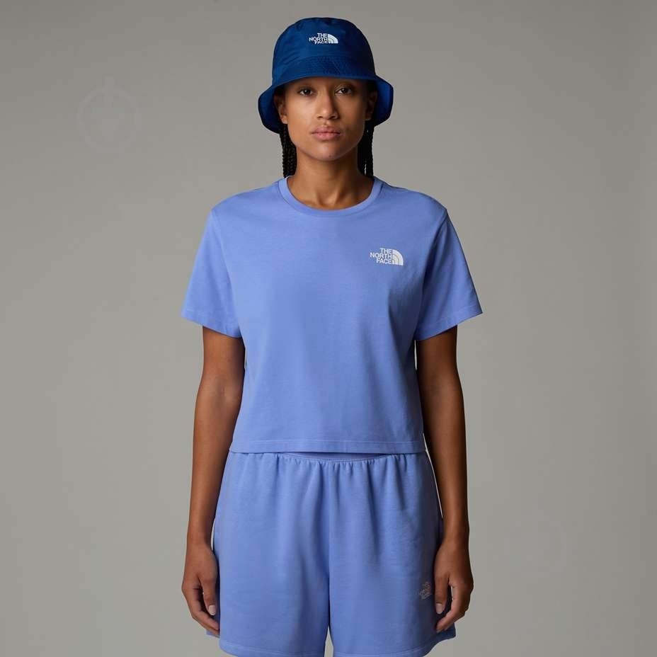 Футболка Cropped Simple SS25 NF0A87U40YI р.L синий - фото 1