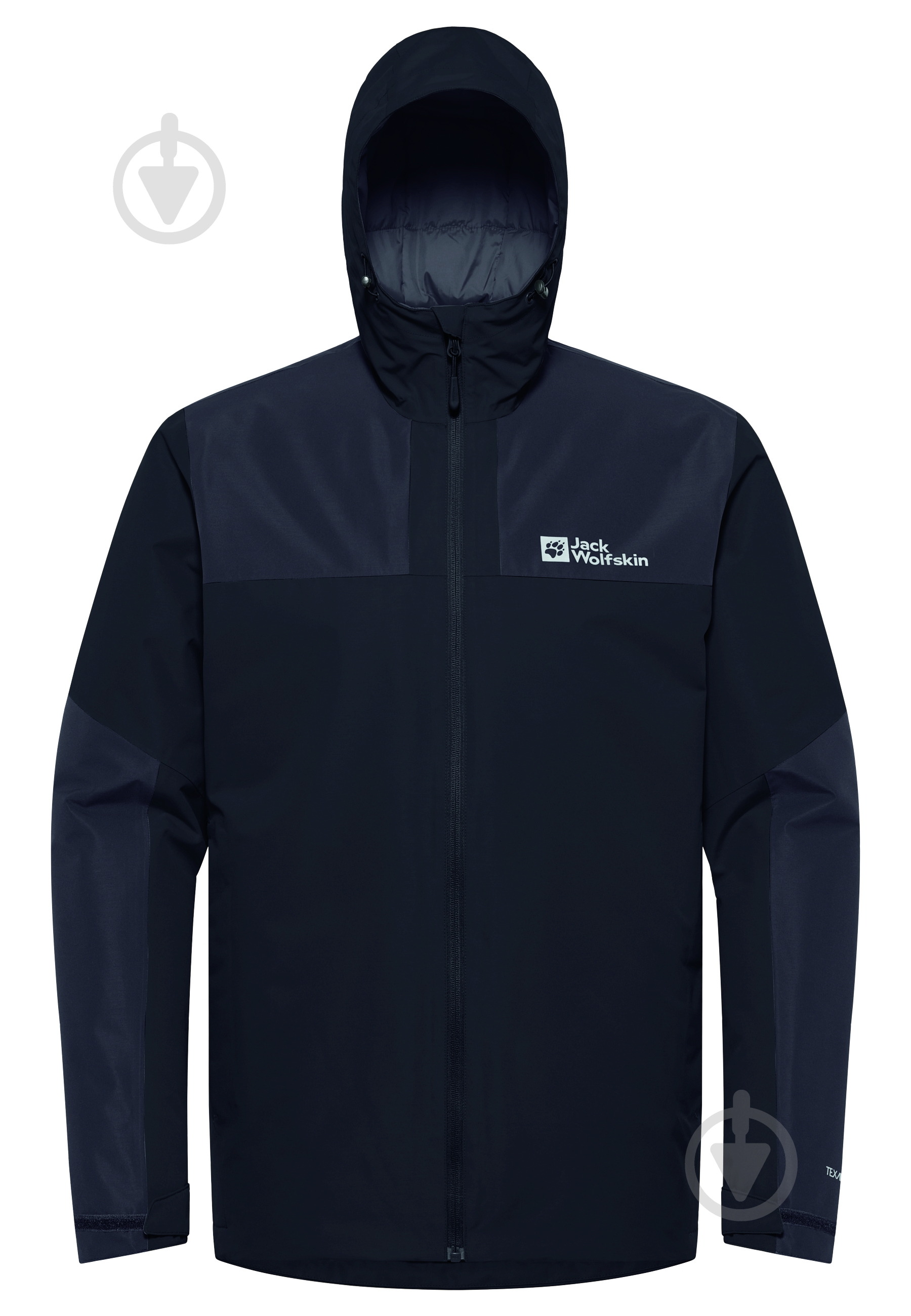 Куртка мужская демисезонная Jack Wolfskin JASPER INS JKT M A61872_6000 р.2XL черная - фото 2 Куртка мужская демисезонная Jack Wolfskin JASPER INS JKT M A61872_6000 р.2XL черная - фото 2