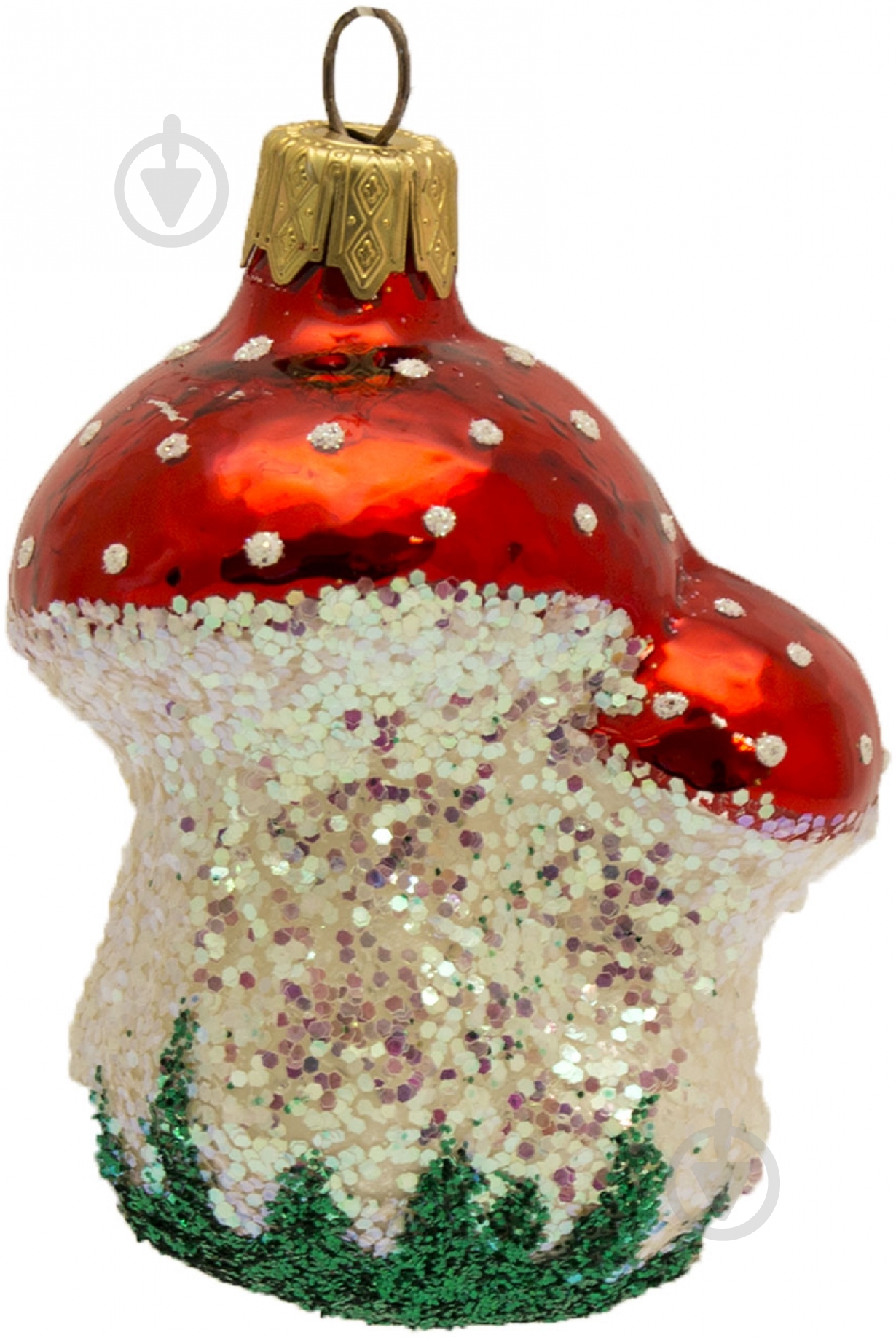 Елочная игрушка Грибочки 7 см - фото 1