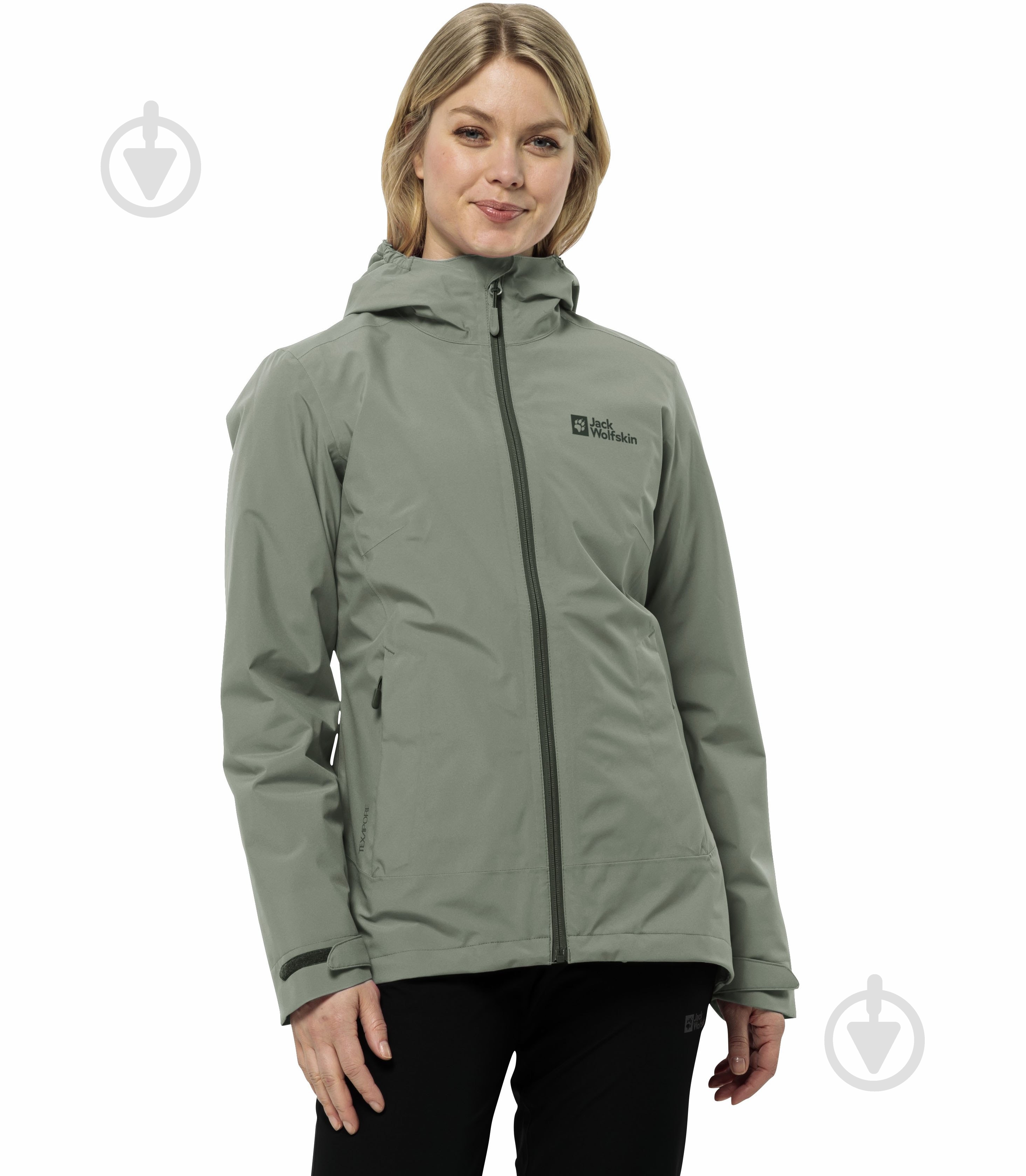 Куртка женская демисезонная Jack Wolfskin MOONRISE 3IN1 JKT W 1115621_4137 р.XS светло-зеленая - фото 2 Куртка женская демисезонная Jack Wolfskin MOONRISE 3IN1 JKT W 1115621_4137 р.XS светло-зеленая - фото 2