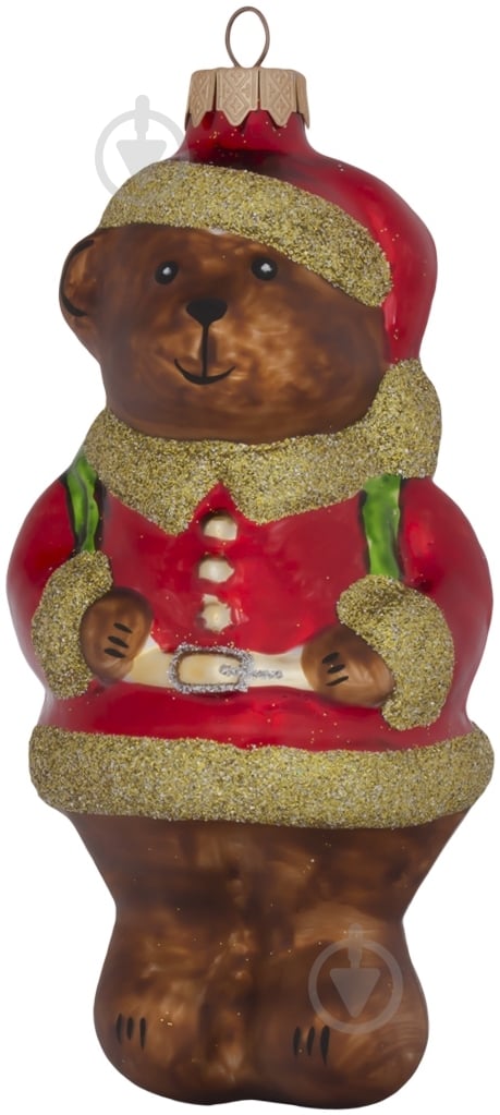 Елочная игрушка Медведь в кафтане 16 см - фото 1