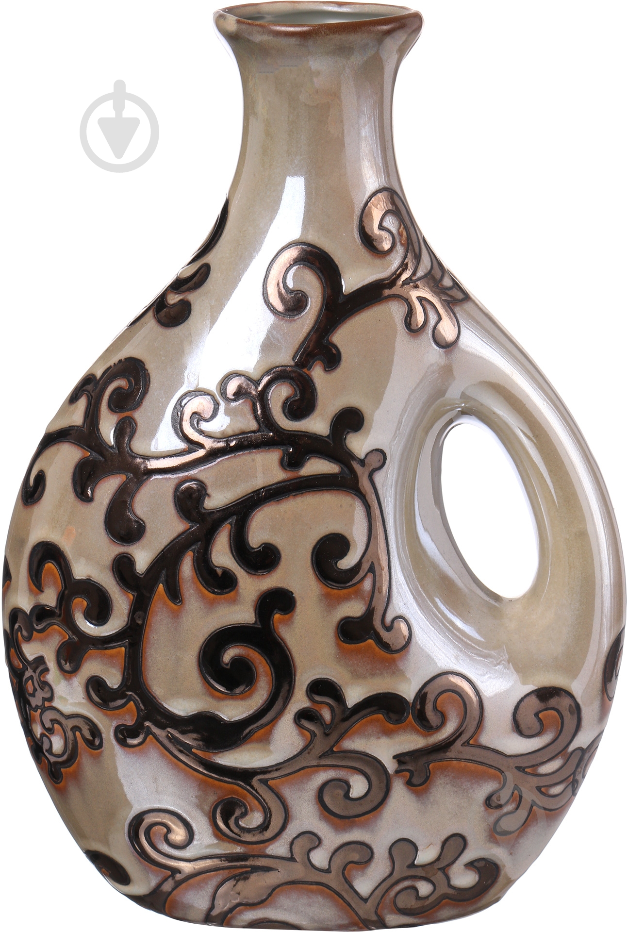 Ваза керамическая Восток 23,5 см 23,5 см бежевая HG00117B0-H3181 - фото 1 Ваза керамическая Восток 23,5 см 23,5 см бежевая HG00117B0-H3181 - фото 1