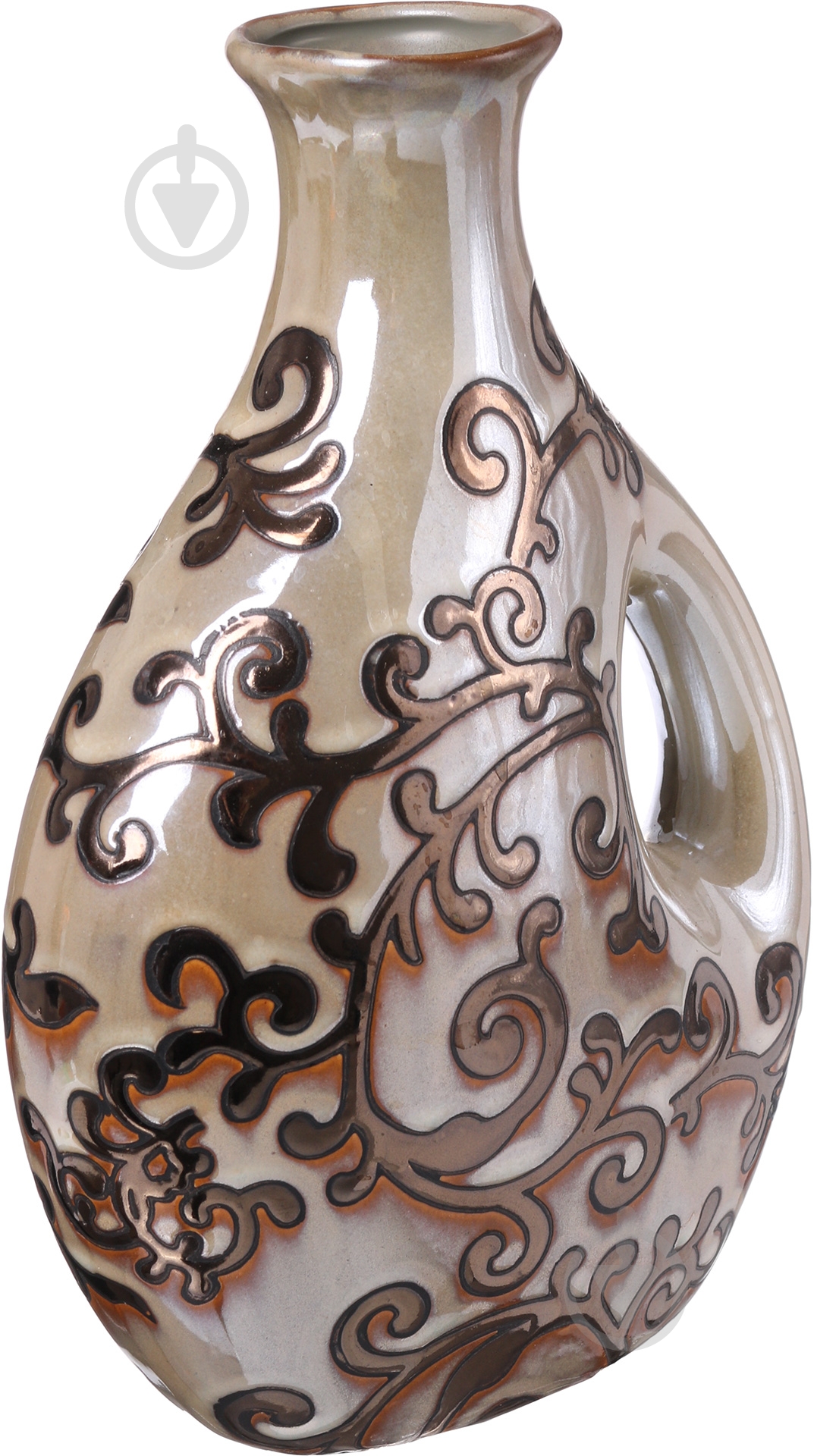 Ваза керамическая Восток 23,5 см 23,5 см бежевая HG00117B0-H3181 - фото 2 Ваза керамическая Восток 23,5 см 23,5 см бежевая HG00117B0-H3181 - фото 2