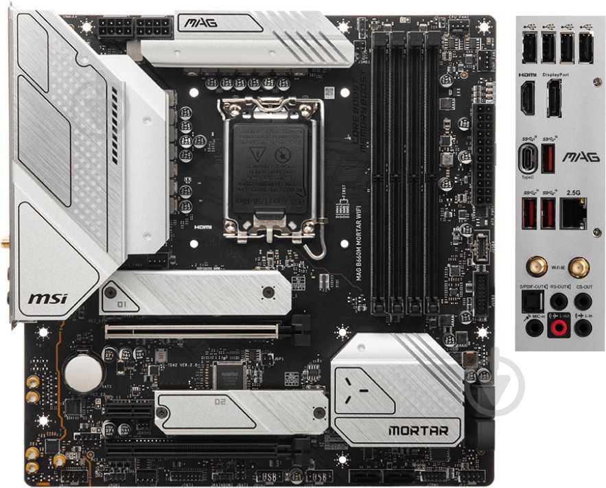 Материнская плата MSI MAG B660M MORTAR WIFI (Socket 1700, Intel B660, micro ATX) - фото 1