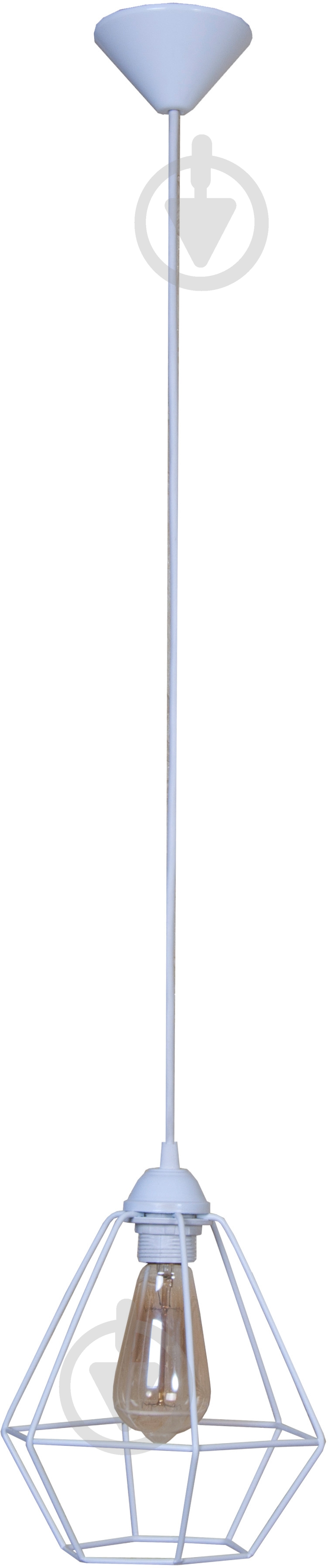 ВИТРИНА! Подвес Lamperia Iron mini crystal 1x60 Вт E27 белый - фото 1