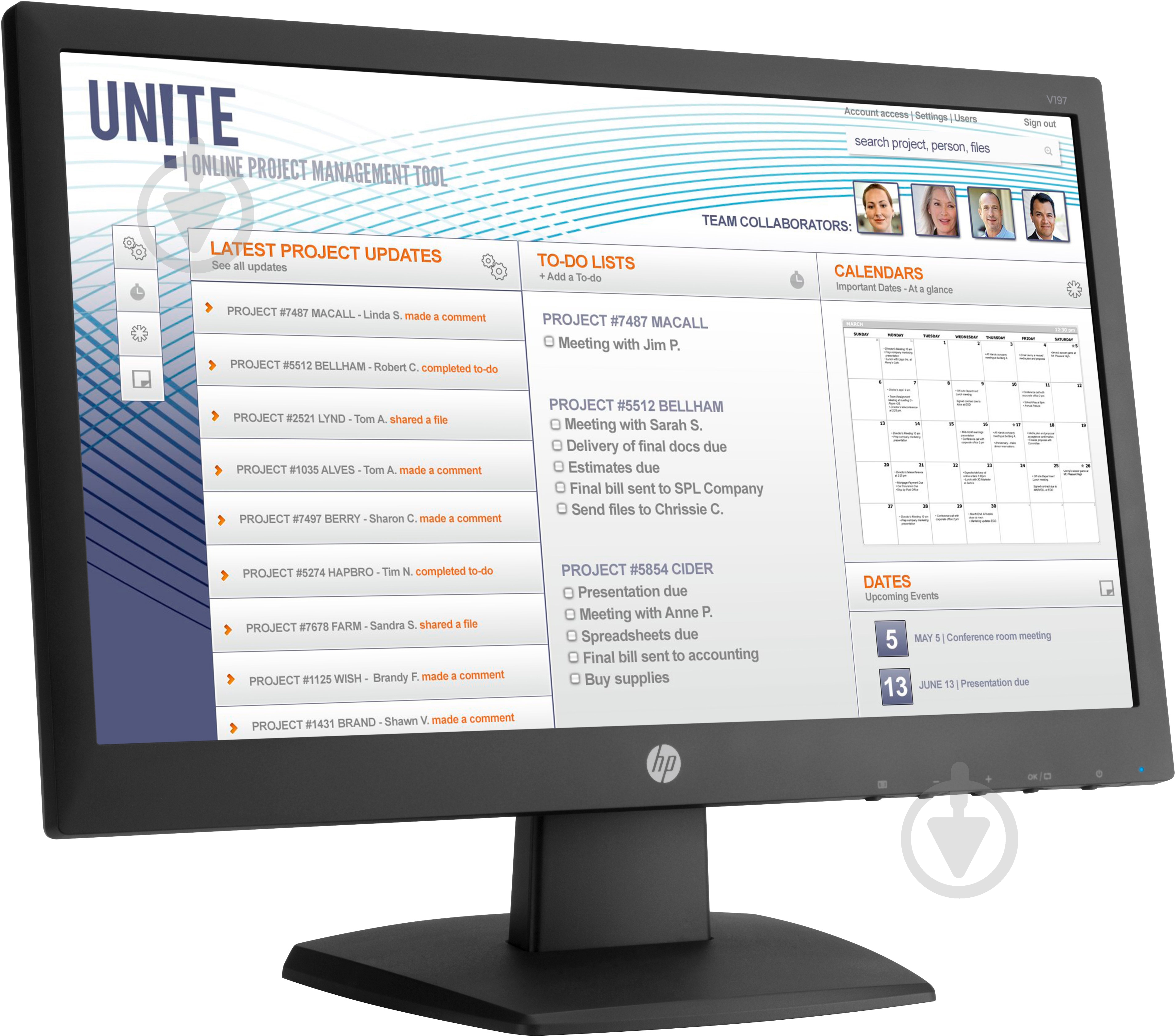 Монитор HP V197 18,5" (V5J61AA) - фото 2 Монитор HP V197 18,5" (V5J61AA) - фото 2