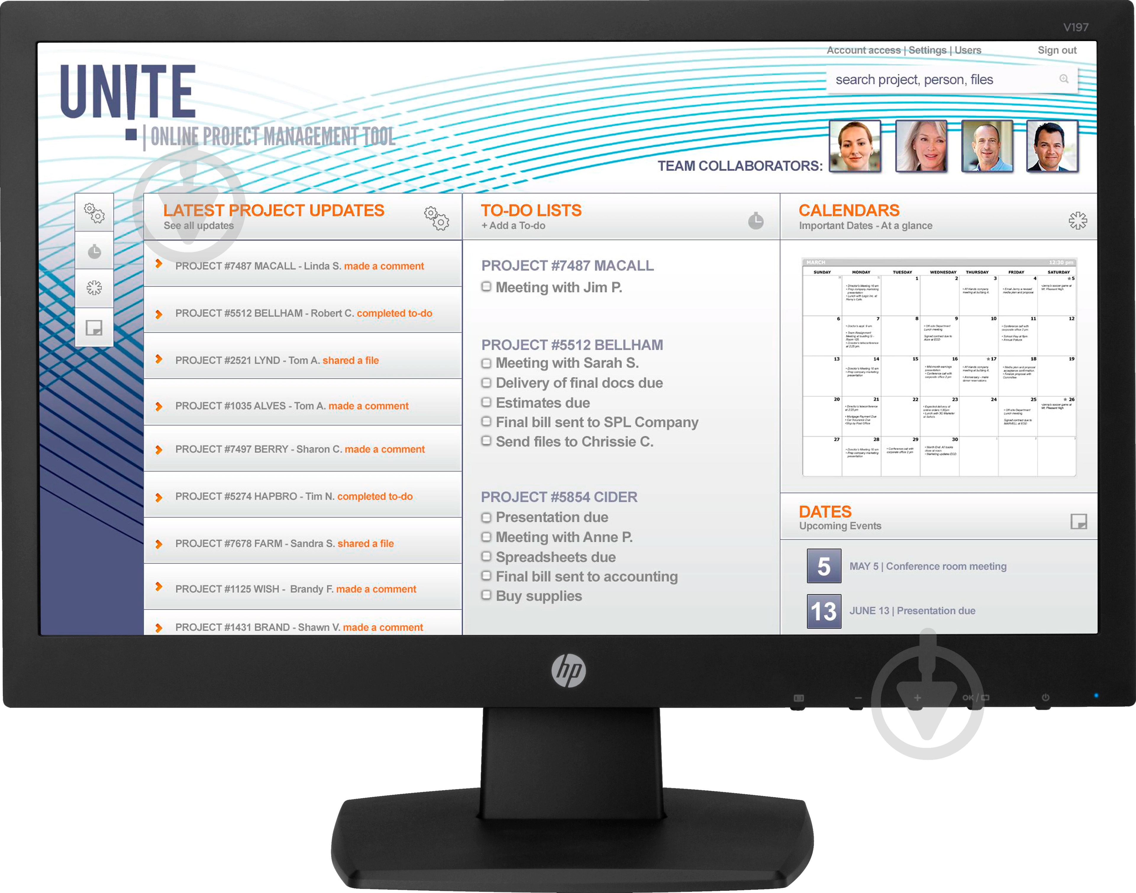 Монитор HP V197 18,5" (V5J61AA) - фото 1 Монитор HP V197 18,5" (V5J61AA) - фото 1