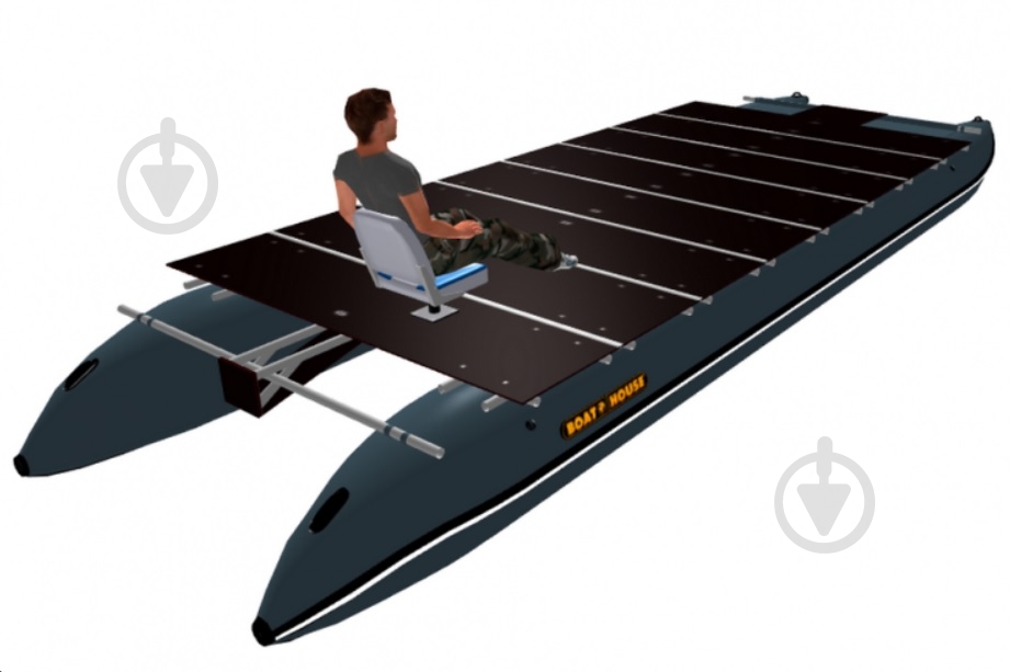 Катамаран BoatHouse надувной Sundeck 740 серый - фото 2