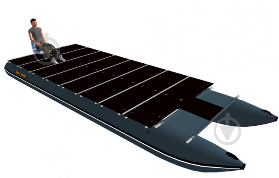 Катамаран BoatHouse надувной Sundeck 740 серый - фото 1