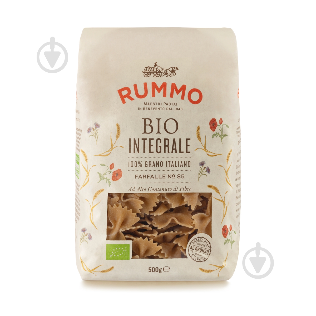 Паста TM RUMMO Фарфалле Био Интеграле 500 г - фото 1