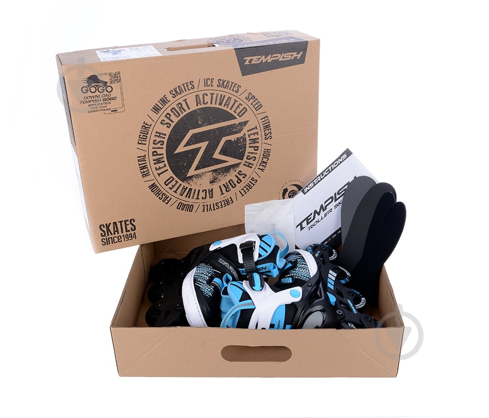 Роликові ковзани Tempish GOKID 100000004098/29-32 р. 29-32 чорно-блакитний - фото 7