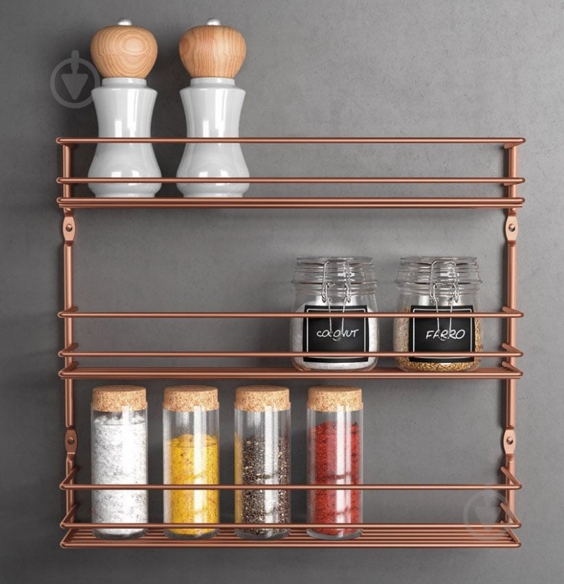 Полиця Metaltex Copper 36x8x32 см 362533 - фото 2