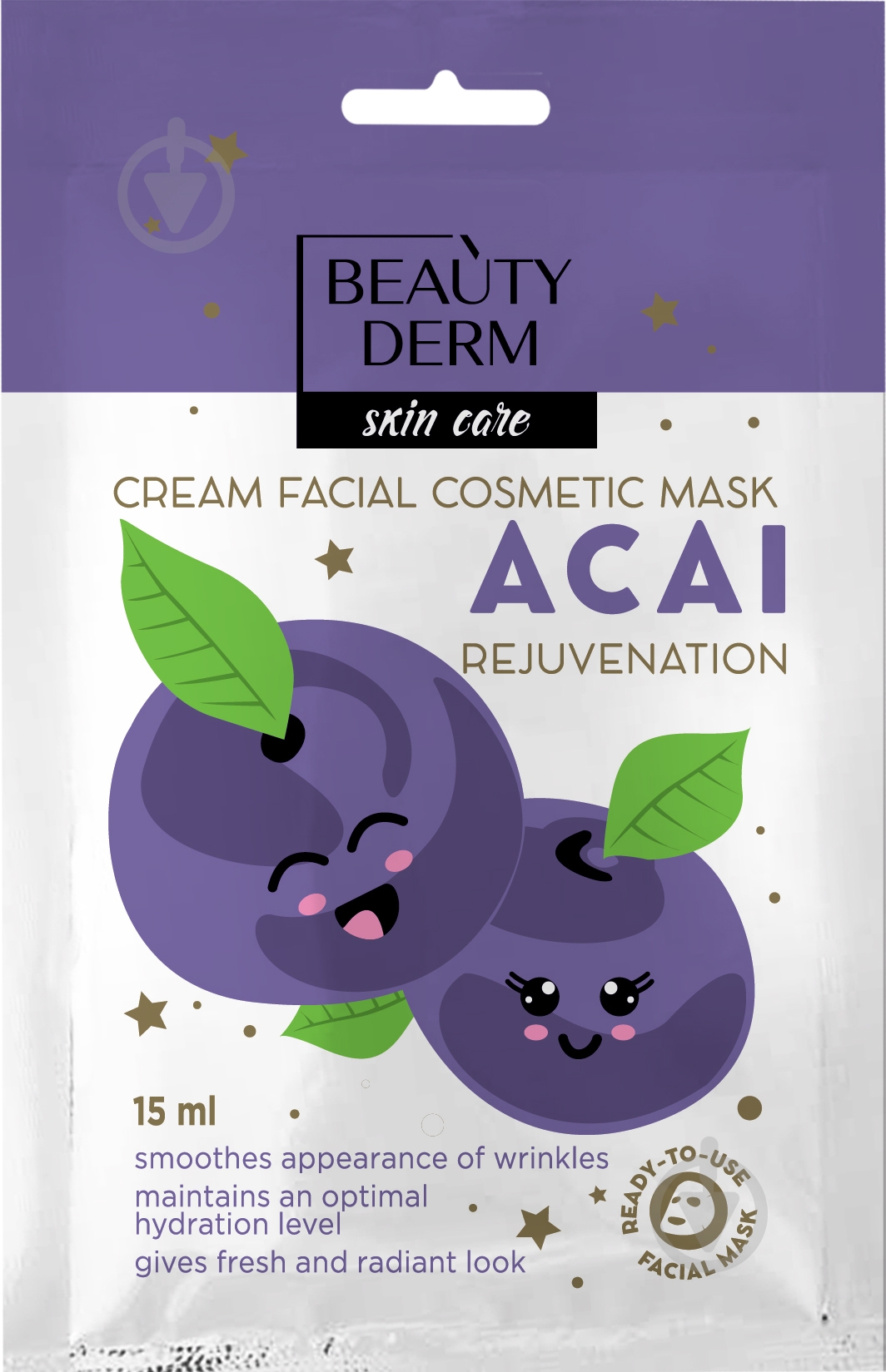 Маска для лица Beauty Derm Асая 15 мл 1 шт. - фото 1