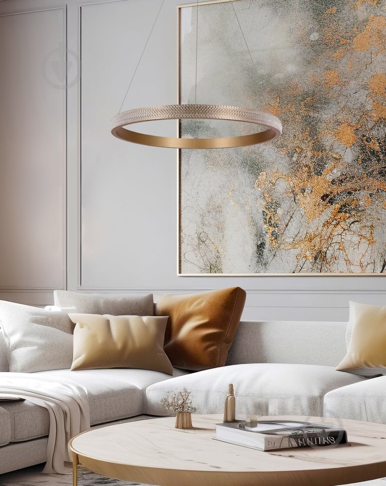 Люстра подвесная Candellux Hashim 1x22 Вт золото/прозрачный 31-28457 - фото 3