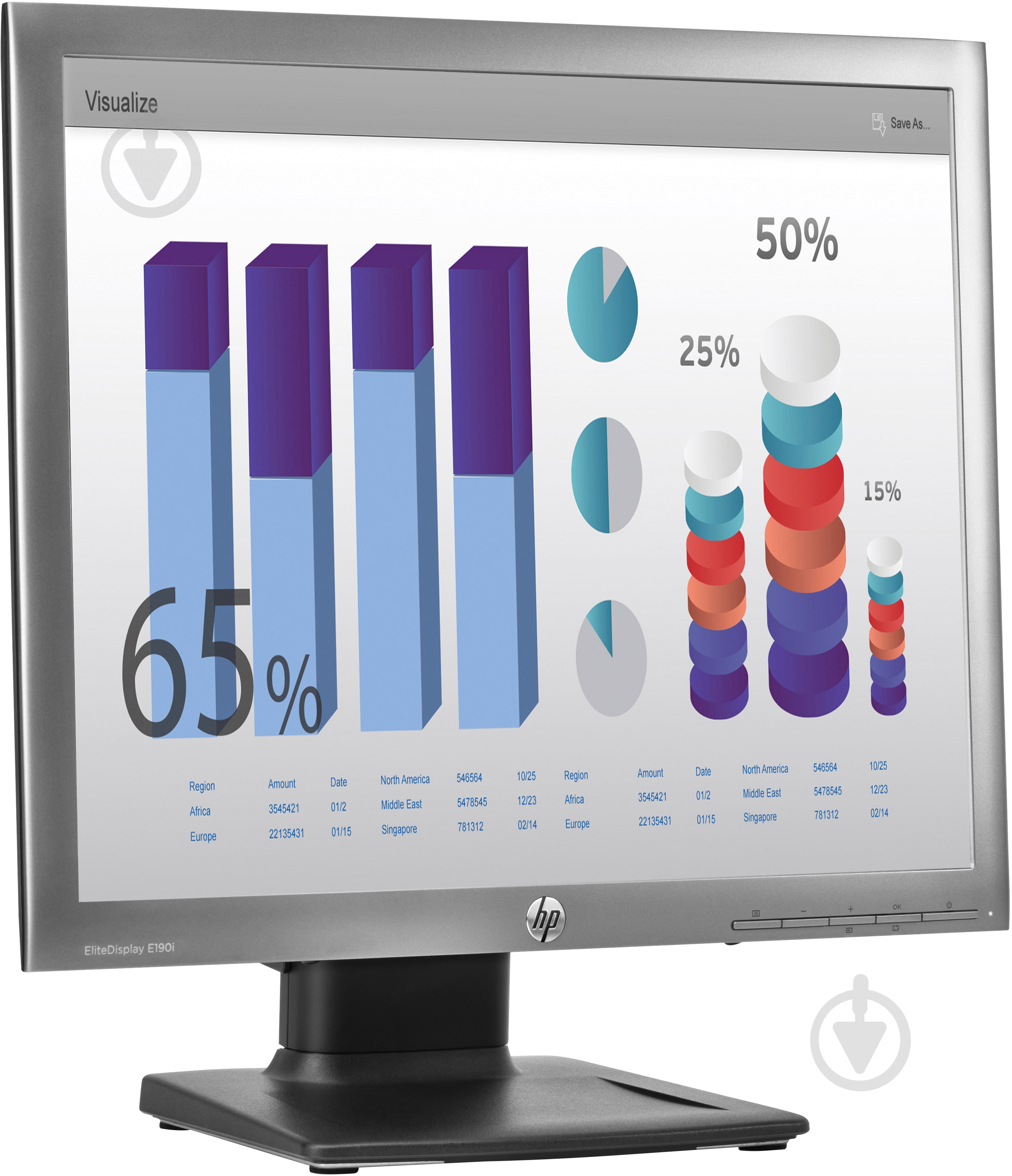 Монітор HP EliteDisplay E190i 19" (E4U30AA) - фото 2