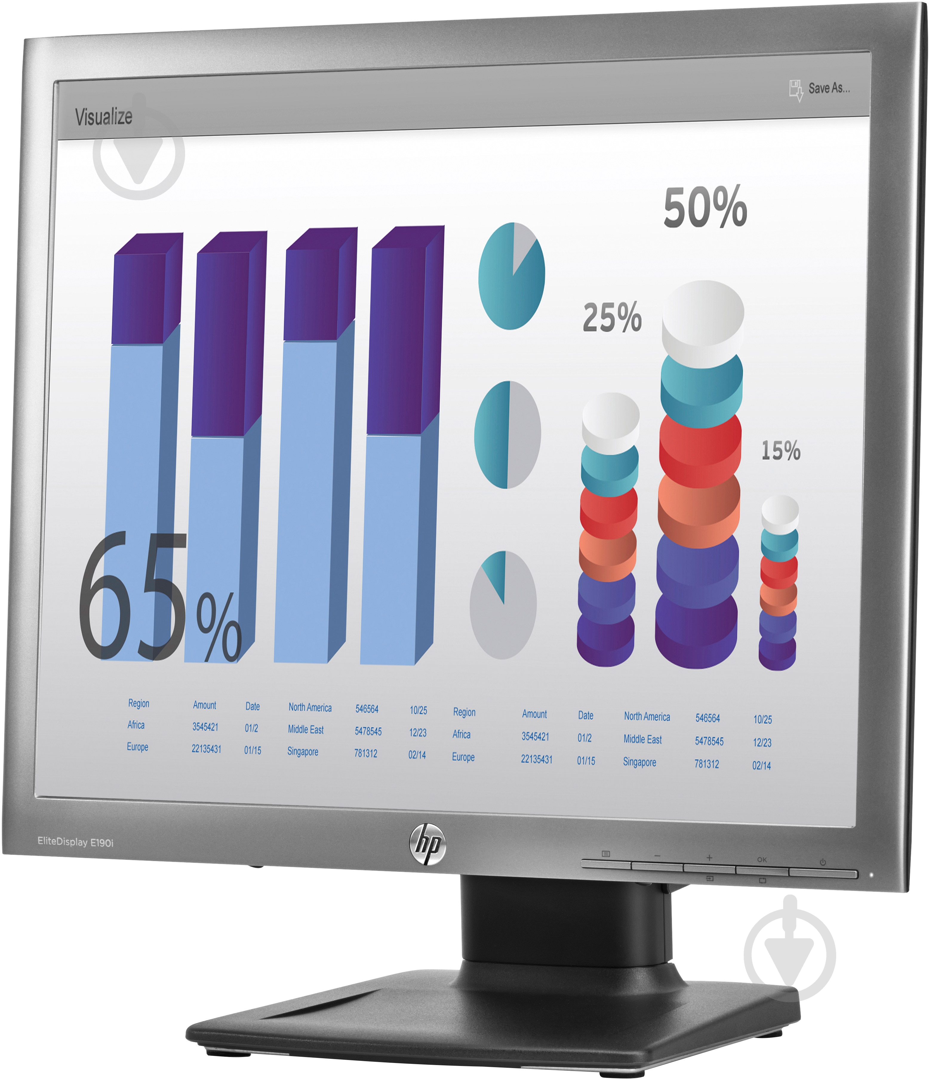 Монітор HP EliteDisplay E190i 19" (E4U30AA) - фото 3