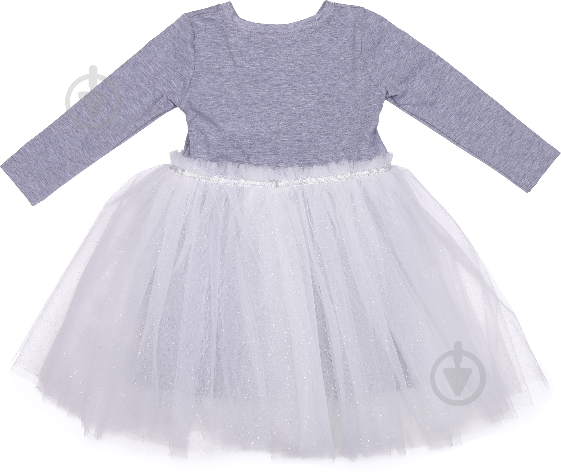 Плаття Luna Kids для девочки серый меланж - фото 3