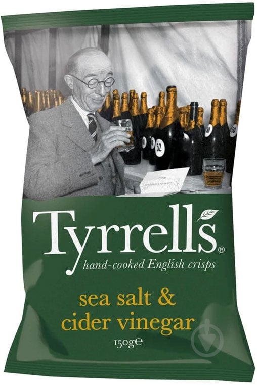 ᐉ Чипсы Tyrrell's с морской солью и сидровым уксусом 150 г • Купить в ...
