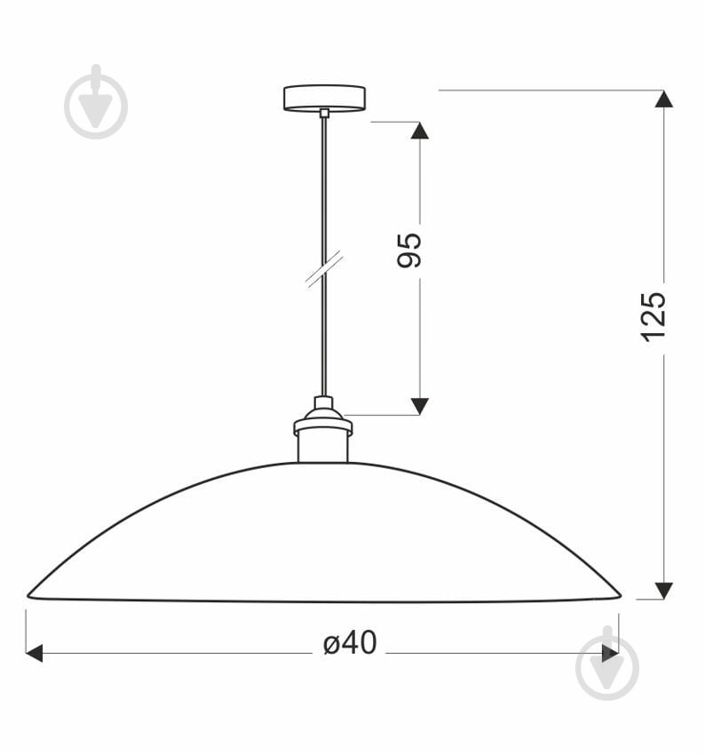 Люстра подвесная Candellux DEXTER 1x60 Вт E27 медь 31-20611 - фото 2
