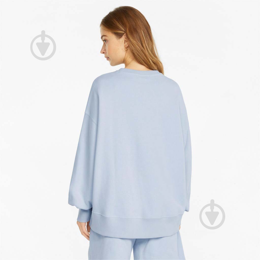 Світшот Puma CLASSICS OVERSIZED CREW 53351221 р. S блакитний - фото 2
