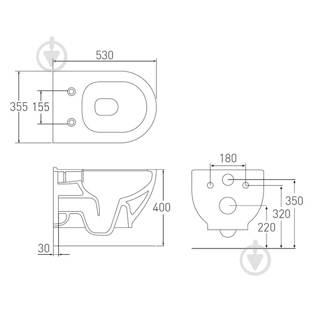 Система инсталляции VOLLE Master с кнопкой хром и унитаз Altea Rimless 13-64-267+141515 - фото 3
