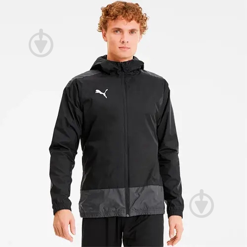Вітрівка чоловіча Puma TEAMGOAL 23 TRG RAIN JACKET 65655903 р.XL чорна - фото 1 Вітрівка чоловіча Puma TEAMGOAL 23 TRG RAIN JACKET 65655903 р.XL чорна - фото 1