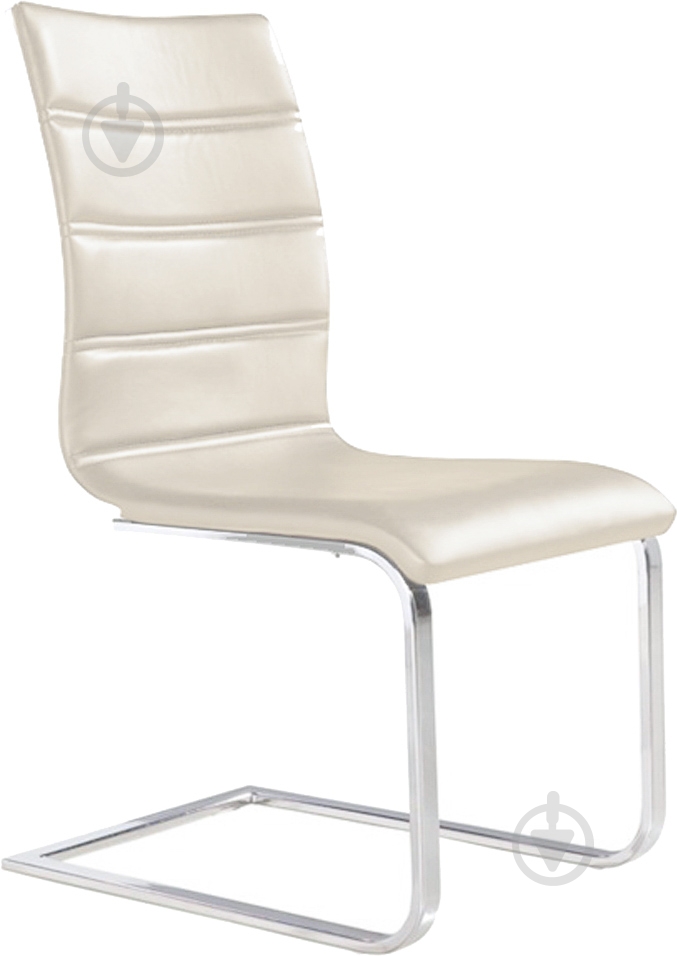 Стул обеденный АС-15 хром/бежевый - фото 1
