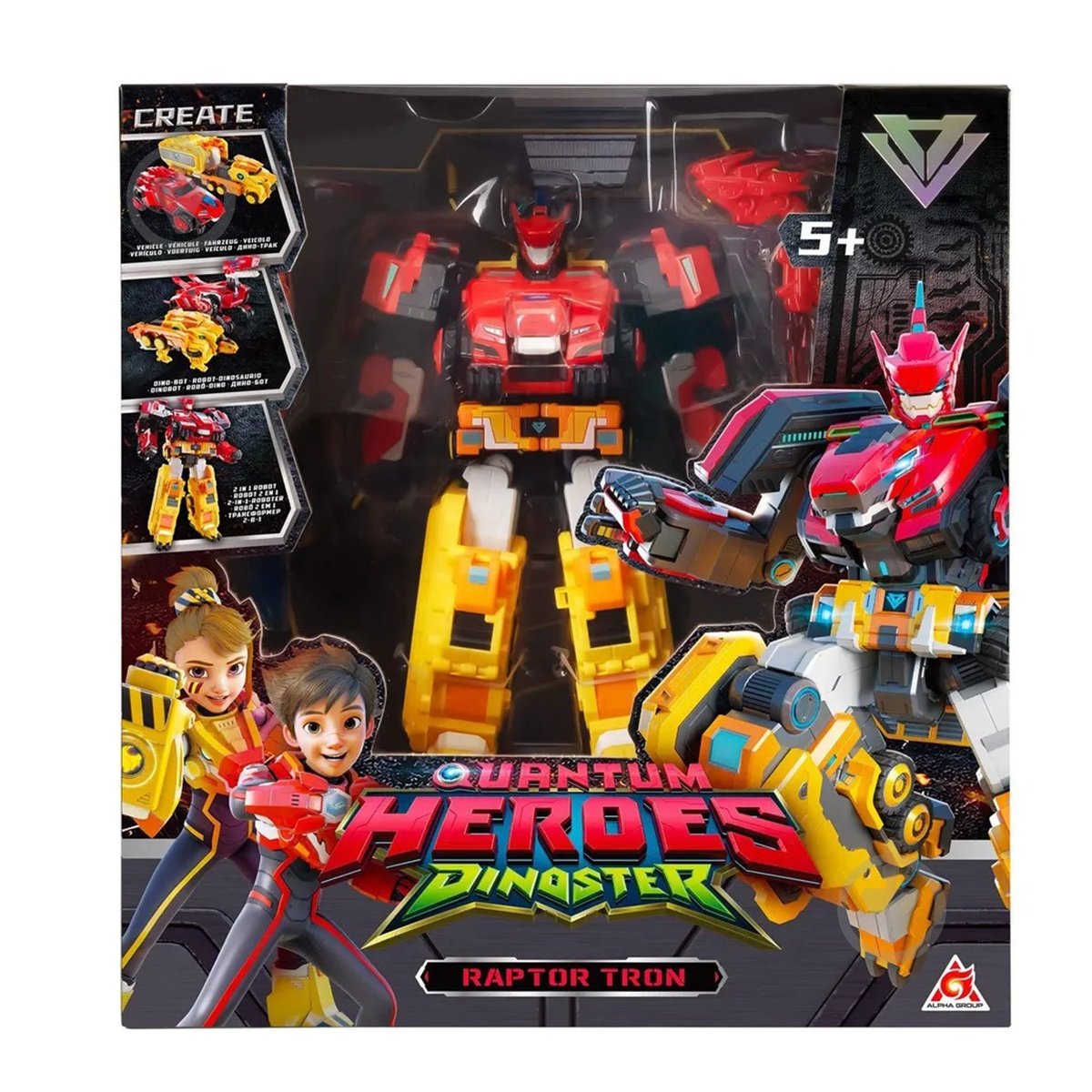 Ігровий набір DINOSTER з роботом-трансформером Раптор Трон EU580801 - фото 1 Ігровий набір DINOSTER з роботом-трансформером Раптор Трон EU580801 - фото 1