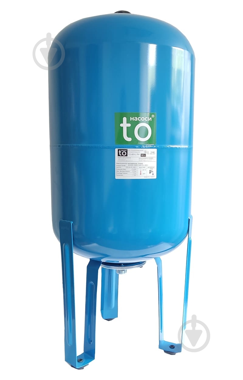 Гидроаккумулятор toНАСОСИ 80 л 1" TO-80VL-PW - фото 1