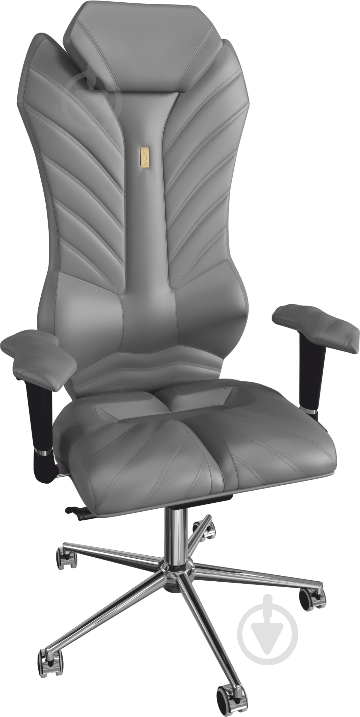 Кресло Kulik System Monarch 0204 серый - фото 1