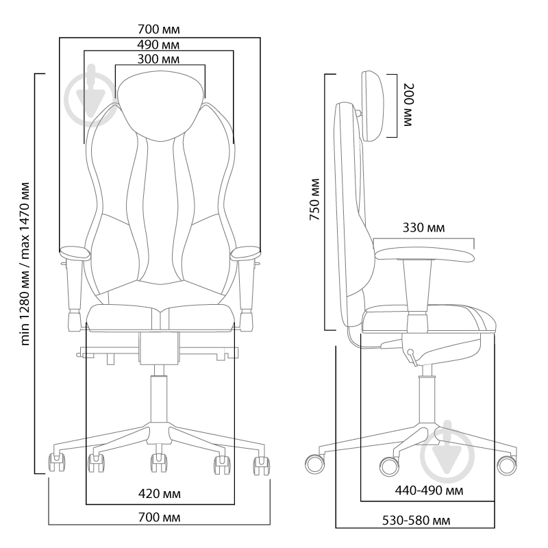 Кресло Kulik System Grand 0404 бронзовый - фото 2