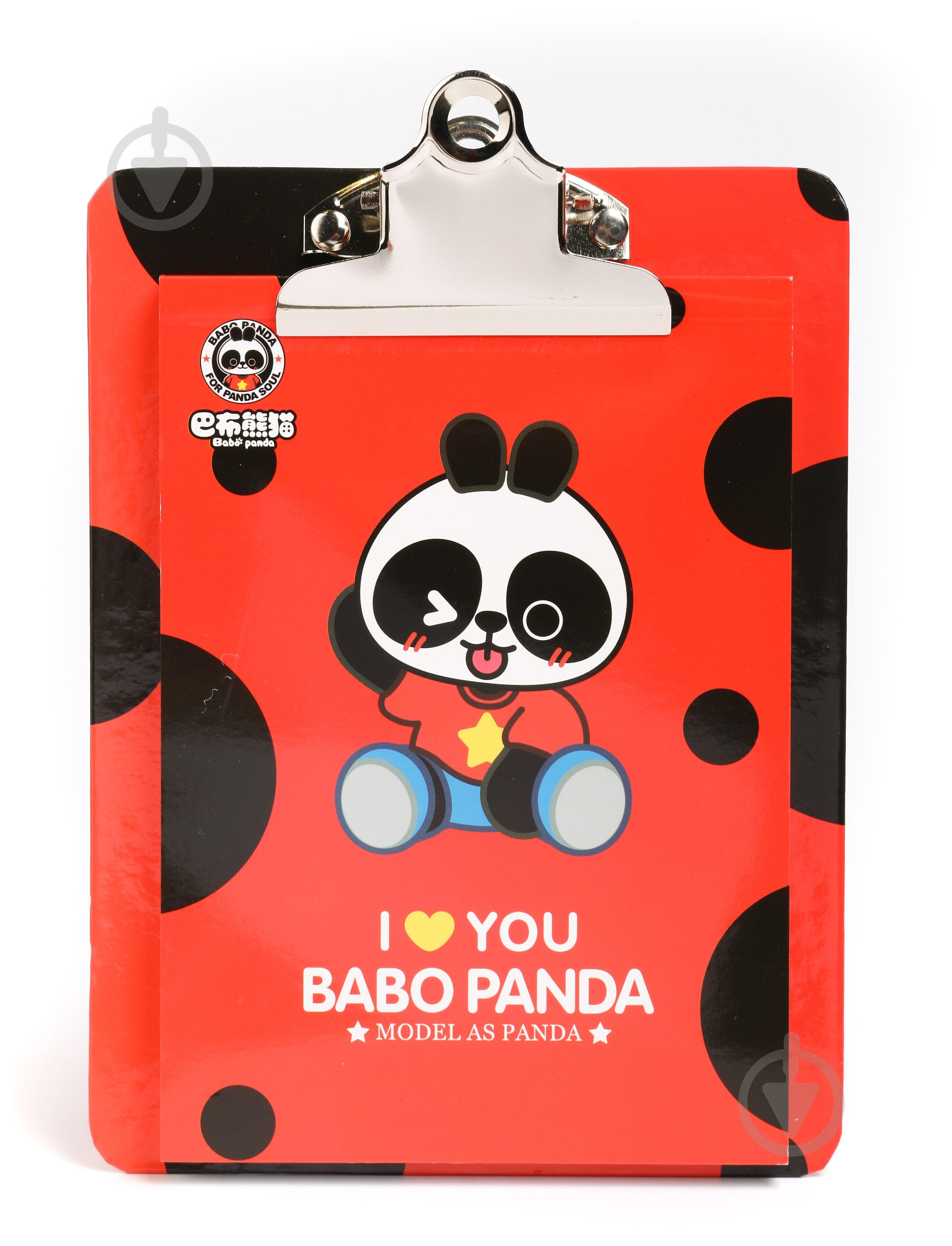 Папка-планшет A5 Панда красная - фото 1 Папка-планшет A5 Панда красная - фото 1