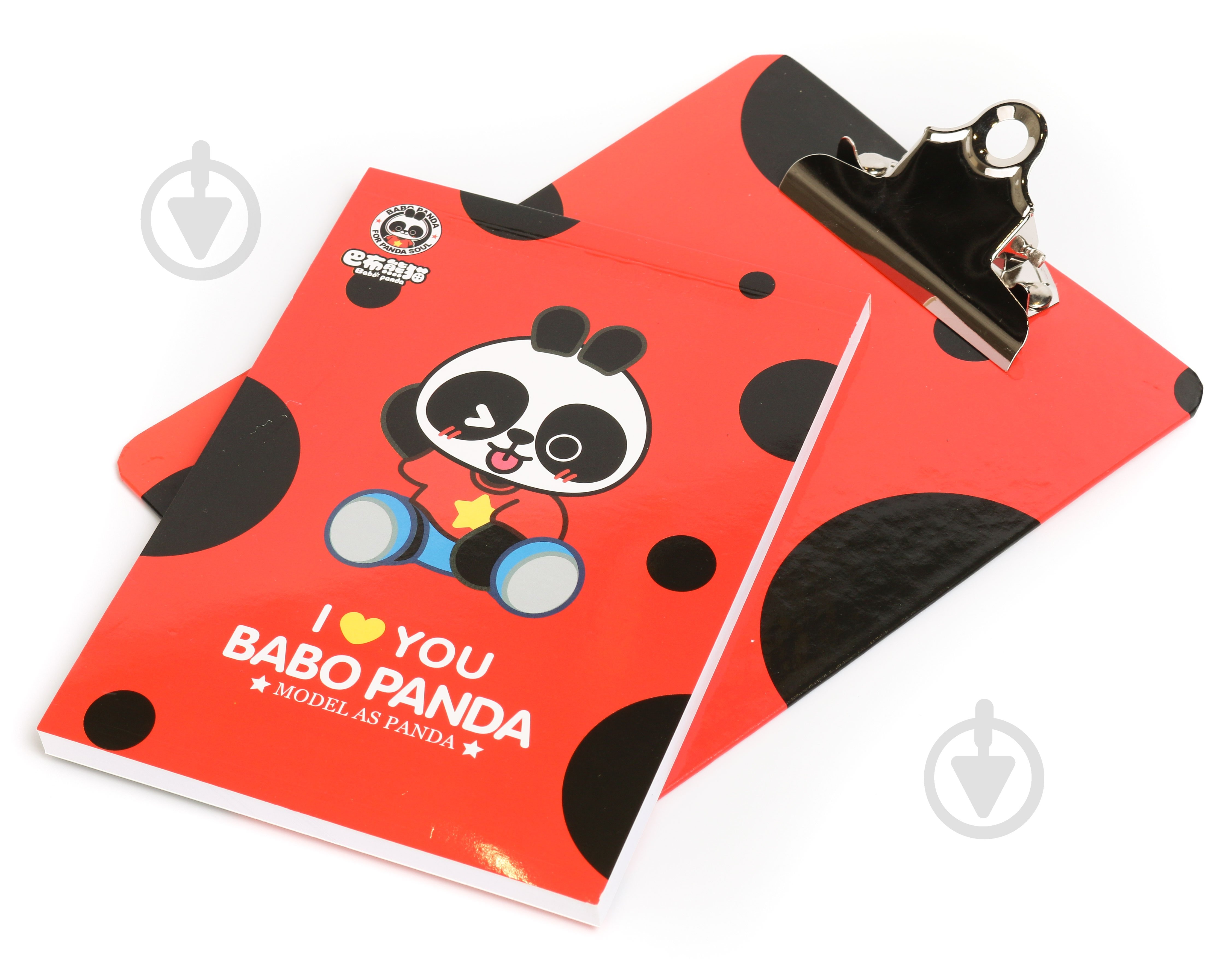 Папка-планшет A5 Панда красная - фото 2 Папка-планшет A5 Панда красная - фото 2