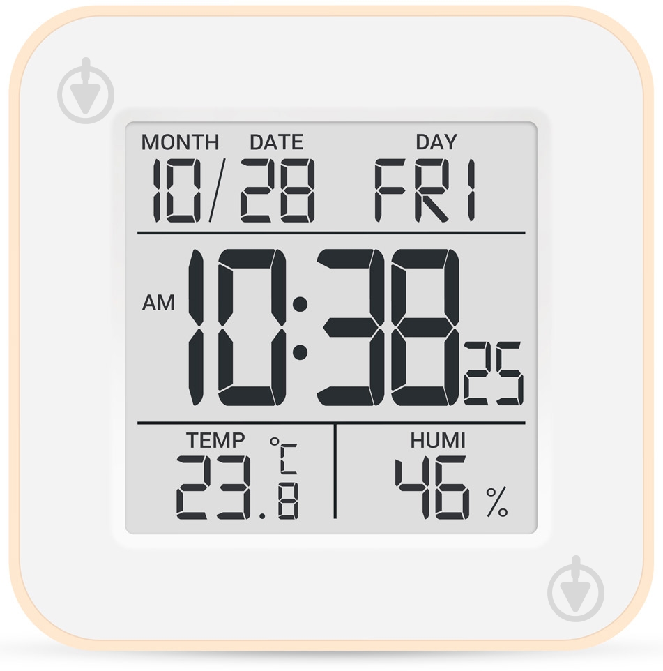 Термогигрометр Стеклоприбор Т-19 с часами бежевый - фото 1 Термогигрометр Стеклоприбор Т-19 с часами бежевый - фото 1