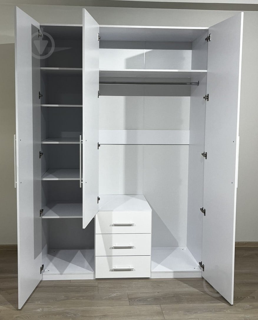 Шафа Світ Меблів Crystal 1500 2250х1500х600 мм білий - фото 4