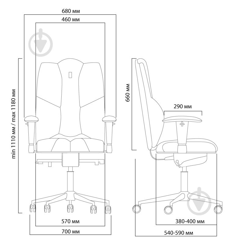 Кресло Kulik System Business 0605 серый - фото 2 Кресло Kulik System Business 0605 серый - фото 2