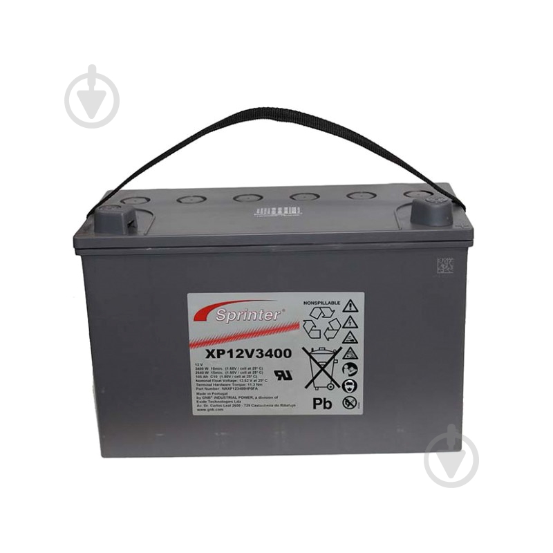 Аккумулятор EXIDE AGM 105Ah 12V (XP12V3400) - фото 1 Аккумулятор EXIDE AGM 105Ah 12V (XP12V3400) - фото 1