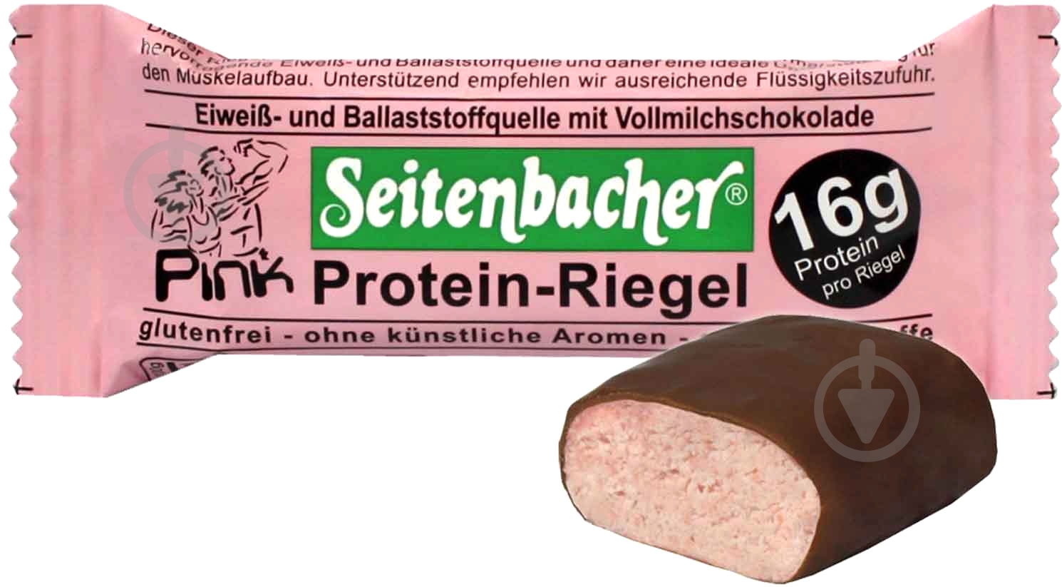 Батончик Seitenbacher протеїновий з полуницею 60 г - фото 2 Батончик Seitenbacher протеїновий з полуницею 60 г - фото 2