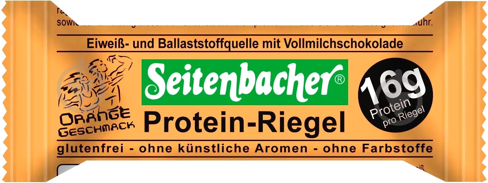 Батончик Seitenbacher протеиновый с апельсином 60 г - фото 1 Батончик Seitenbacher протеиновый с апельсином 60 г - фото 1