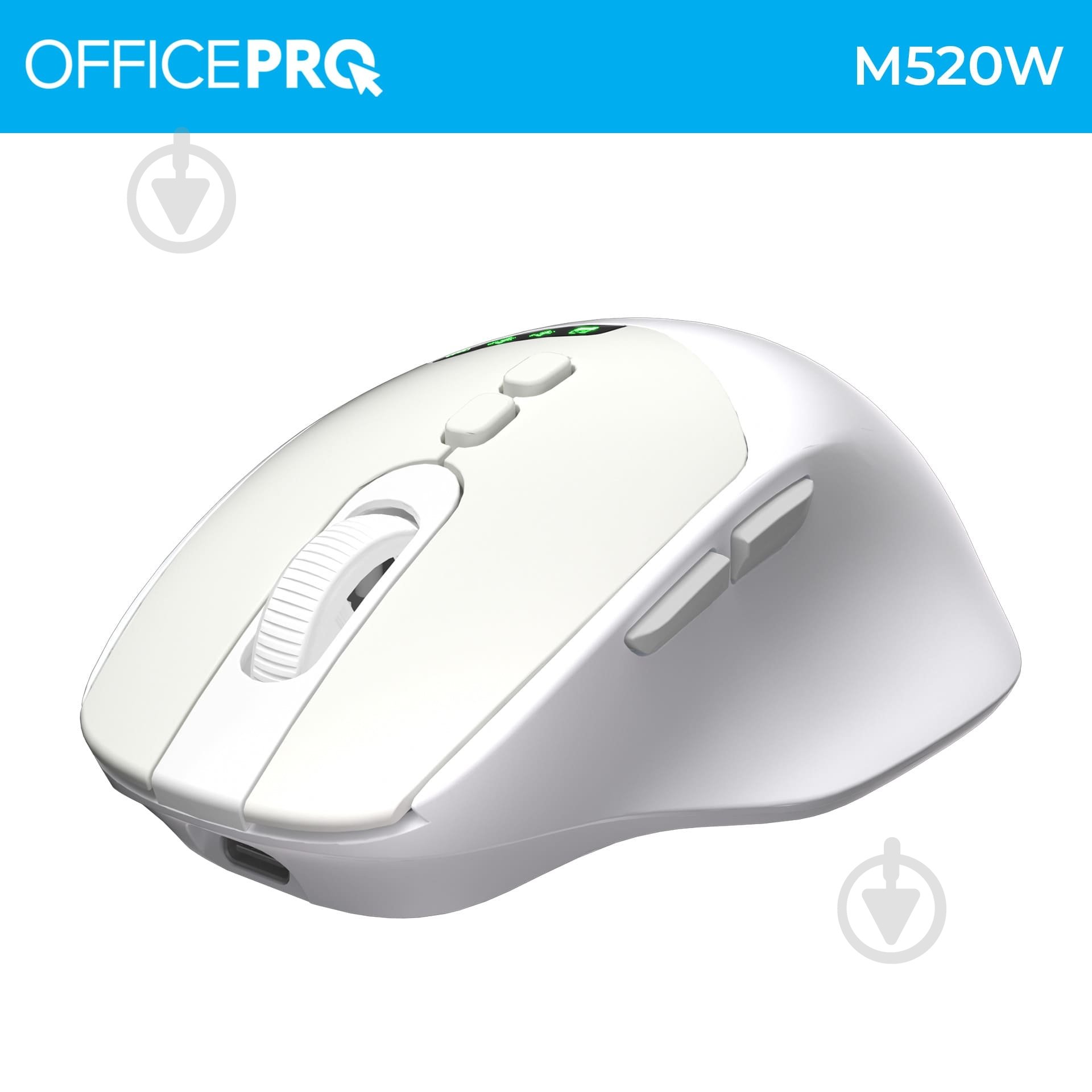 Мышка беспроводная GamePro M520W Silent Click Wireless white (M520W) - фото 4 Мышка беспроводная GamePro M520W Silent Click Wireless white (M520W) - фото 4