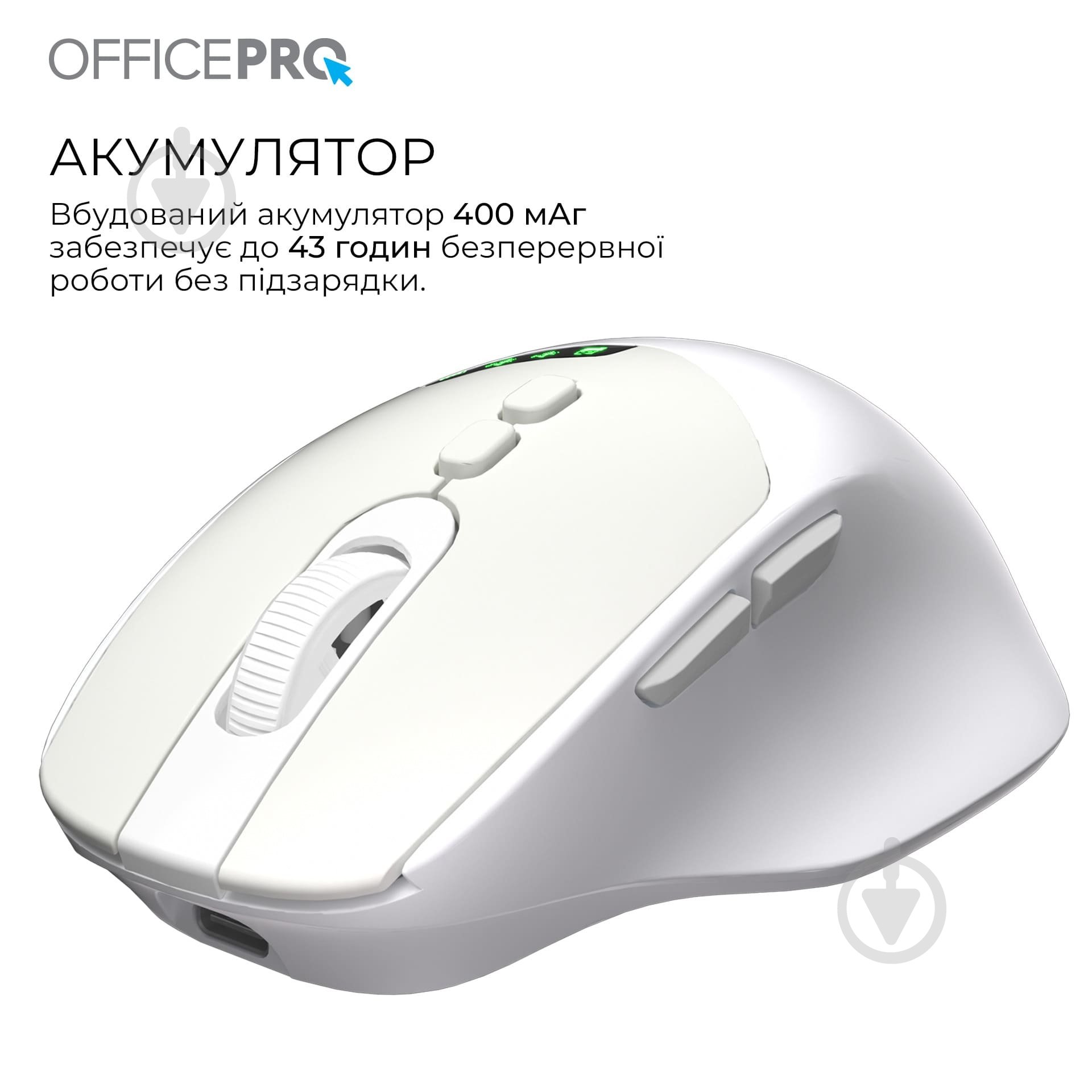 Мышка беспроводная GamePro M520W Silent Click Wireless white (M520W) - фото 9 Мышка беспроводная GamePro M520W Silent Click Wireless white (M520W) - фото 9