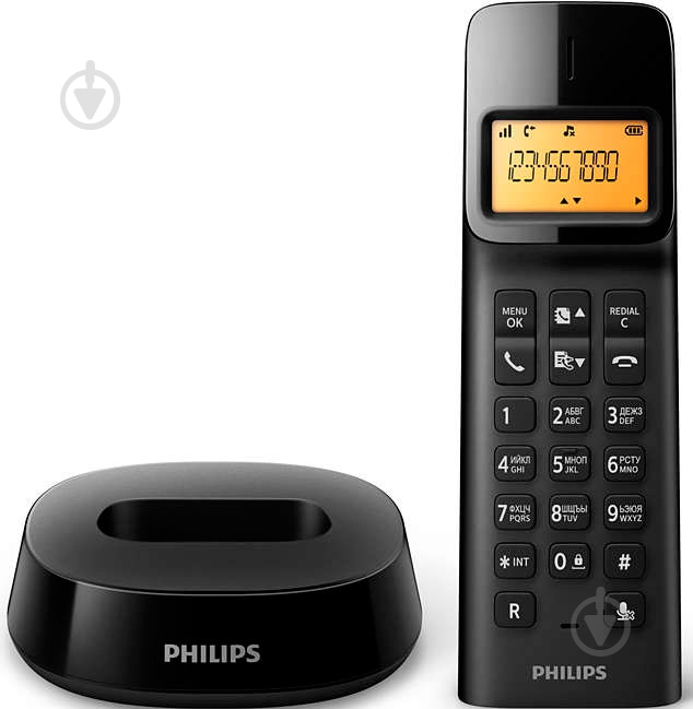 Радиотелефон Philips D1401B/51 - фото 2