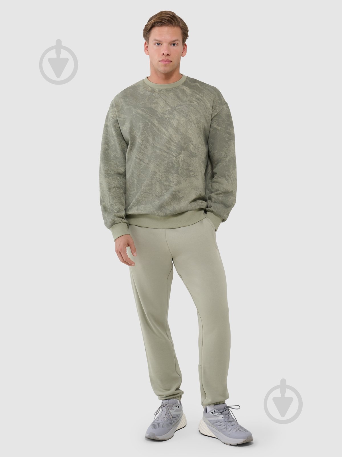 Свитшот 4F SWEATSHIRT M1582 4FWSS25TSWSM1582-44A р.S зеленый - фото 2