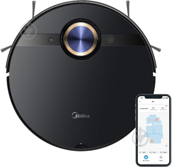 ВИТРИНА! Робот-пылесос моющий Midea I5C black - фото 1