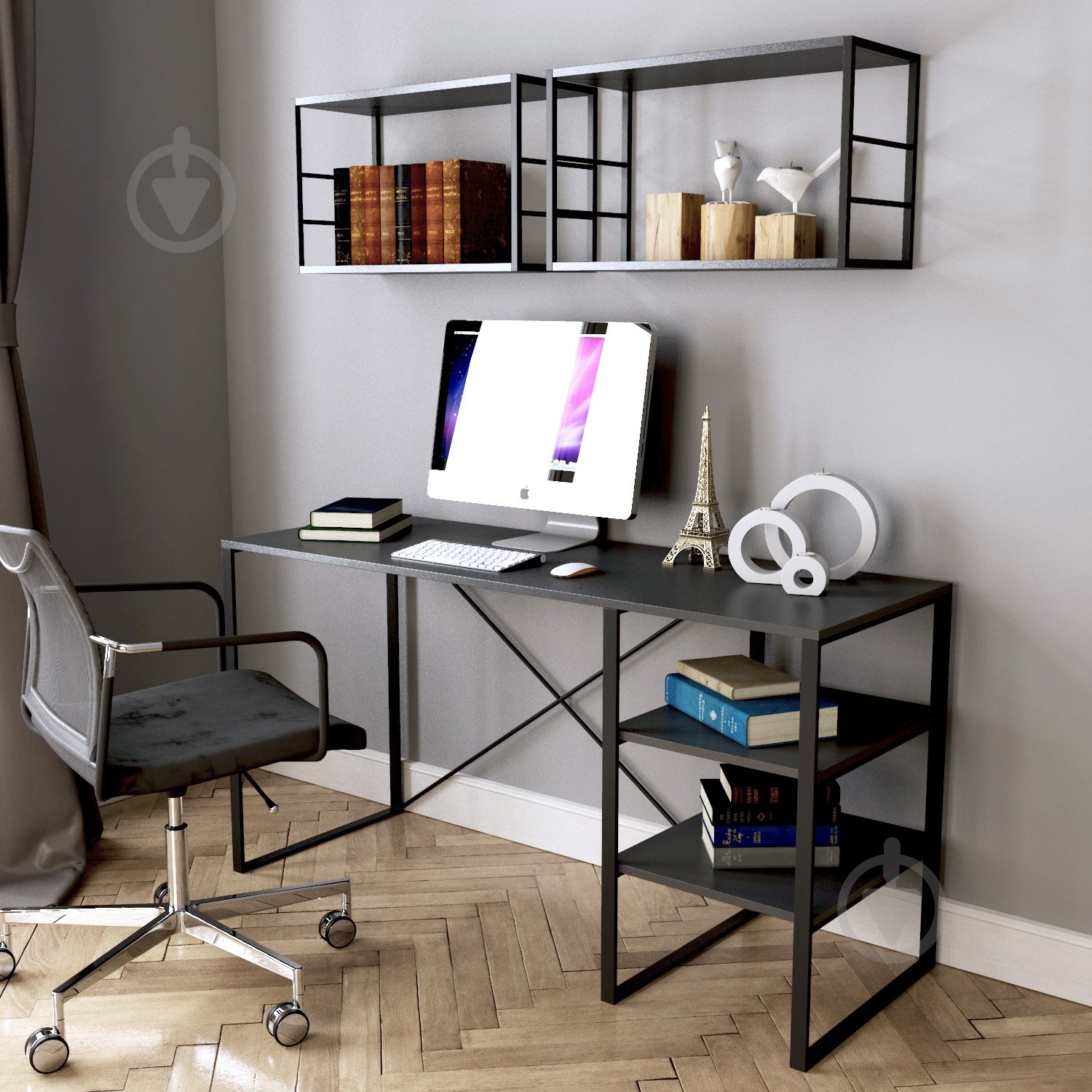 УЦІНКА! Стіл письмовий ART IN HEAD Брант графіт (УЦ №2578) - фото 2 УЦІНКА! Стіл письмовий ART IN HEAD Брант графіт (УЦ №2578) - фото 2